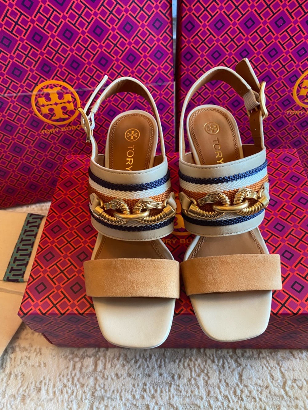 Tory Burch Jessa Block Heel Sandals